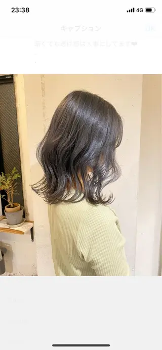 ミディアム カラー 髙橋 玲渚のヘアスタイル