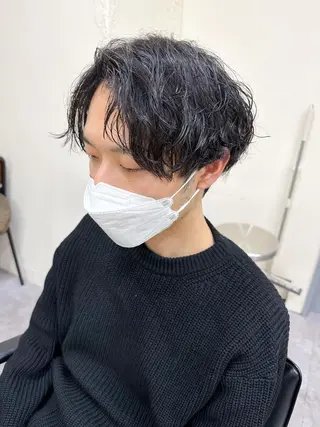 ショート パーマ メンズ メンズパーマ メンズ特化ryoのヘアスタイル
