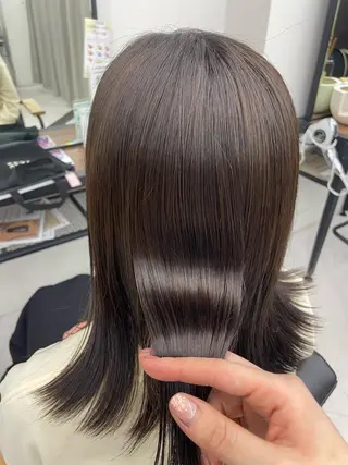 ロング カラー パーマ ヘアアレンジ メンズ キッズ ネイル マツエク・マツパ アイブロウ mona/ ストレートスタイル✨のヘアスタイル
