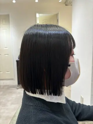 ショート ✨似合わせボブ✨ 縮毛矯正のヘアスタイル