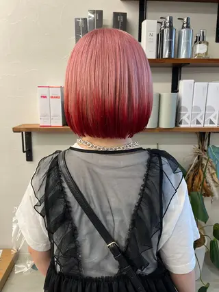 ショート カラー 横浜/ブリーチ/ ダブルカラー/RINのヘアスタイル