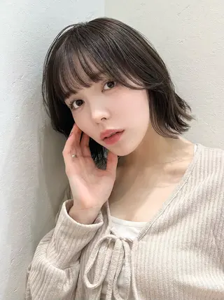 ミディアム 髪質改善/縮毛矯正/ ボブ/店長/槌矢圭悟のヘアスタイル