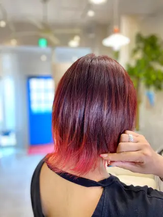 ショート カラー ヘアアレンジ 次世代シールエクステ 錦糸町 小泉 朋之のヘアスタイル