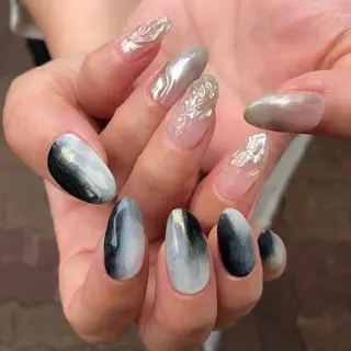 ロング カラー ヘアアレンジ キッズ ネイル マツエク・マツパ 福田 加奈のネイルデザイン