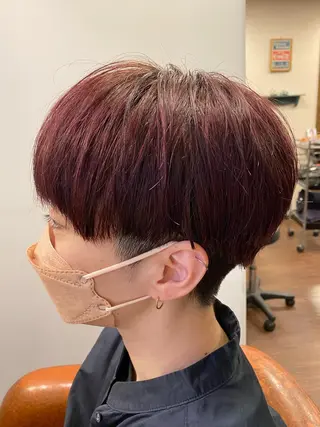 ショート カラー liL  hair サトウリョウタのヘアスタイル