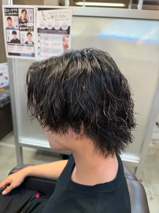 パーマ メンズ 西沢 良彌のヘアスタイル