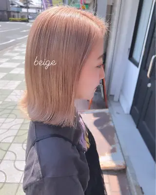 ミディアム カラー 村岡 芽衣のヘアスタイル