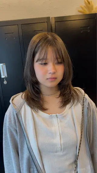 セミロング カラー 西田辺/ タカスナオヤのヘアスタイル