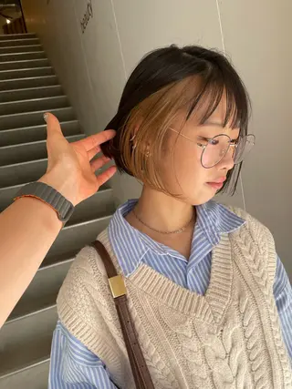 ショート カラー 久保田 千尋のヘアスタイル