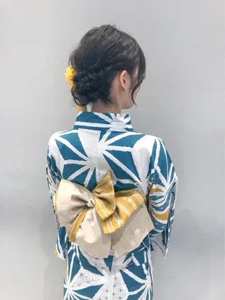 セミロング ヘアアレンジ 大人可愛いHair ❤︎Ayakoのヘアスタイル