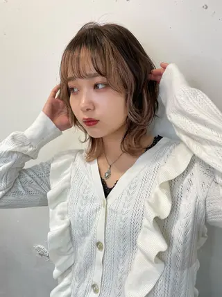 ショート ウルフカット/ボブ りなのヘアスタイル