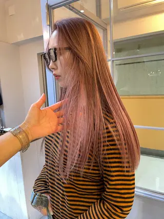 ロング miyu ハイトーン/レイヤーのヘアスタイル