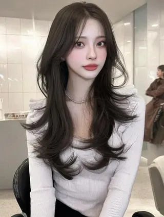ロング 藤村 雄大のヘアスタイル