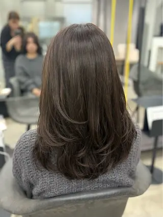 ミディアム 💗韓国ヘア/透明感 💗若菜あいこのヘアスタイル