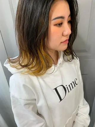 ミディアム カラー 古賀 侑磨のヘアスタイル