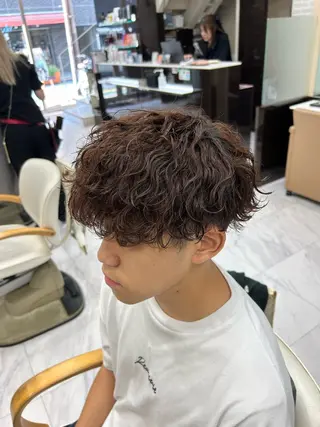 ショート パーマ メンズ メンズパーマ 💈後閑和真💈のヘアスタイル