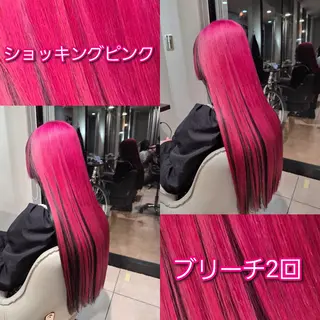 ロング カラー 雅/ダブルカラー/ 白髪ぼかしハイライトのヘアスタイル