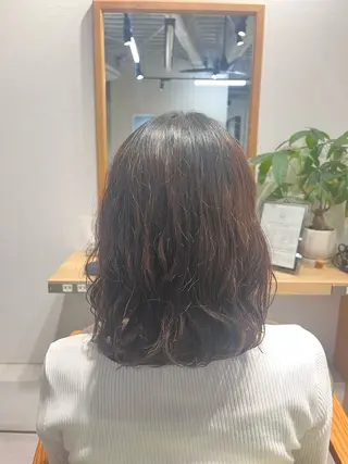 ミディアム パーマ 武田 綺音のヘアスタイル