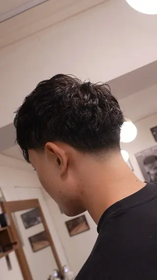 ショート パーマ メンズ 💈吉祥寺バーバー YUのヘアスタイル