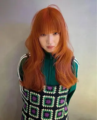 ロング ★梅田お洒落カラー ちどり★のヘアスタイル