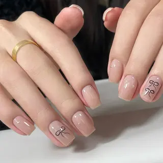 ネイル By moonネイル 🌷ワンホン/韓国風のネイルデザイン