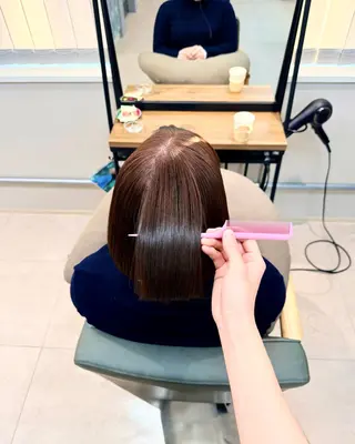 ミディアム 縮毛矯正/髪質改善 /SATOKOのヘアスタイル