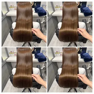 ロング カラー 髪質改善 艶髪矯正 エクステ かいり✂️のヘアスタイル