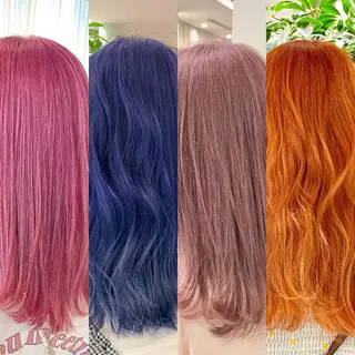 ロング カラー ヘアアレンジ 🌈インナーカラー ‘ショウマ’🌈のヘアスタイル
