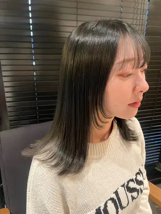 ミディアム rin 🖤〈大宮〉のヘアスタイル