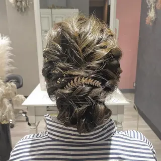 セミロング ヘアアレンジ Hair Labo ASH  あみん♡のヘアスタイル