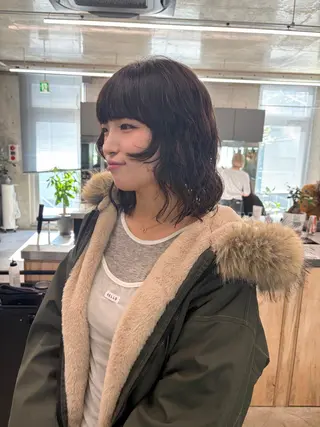 ミディアム 透明感カラー/似合わ せカット/大島実加永のヘアスタイル