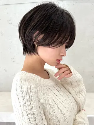 ショート カラー 年齢悩みを全て解消/ 白髪と癖毛 松本雄光のヘアスタイル