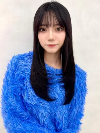 ロング カラー 🇰🇷韓国レイヤー ケアカラー／田川佑紀のヘアスタイル