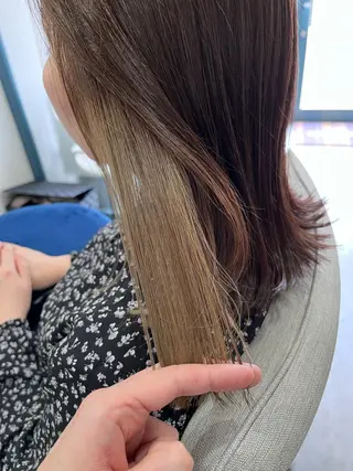 セミロング カラー liL  hair サトウリョウタのヘアスタイル