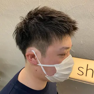 メンズ 上石神井メンズパーマ 飯田徹のヘアスタイル