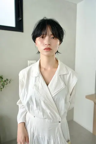 ショート 透明感カラー/似合わ せカット/大島実加永のヘアスタイル