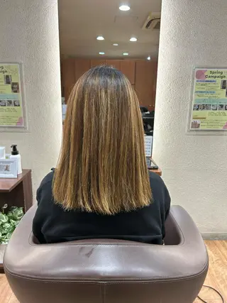 セミロング 森田 詩音のヘアスタイル