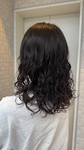 ロング パーマ 縮毛矯正/エクステ /艶カラー/ヘアメのヘアスタイル