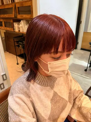 ミディアム カラー eri kinjoのヘアスタイル