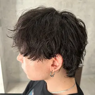 ショート パーマ メンズ ユウ🪄 パーマ指名No1のヘアスタイル