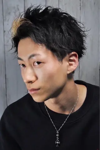 ショート ヘアアレンジ ヒロ銀座ヘアーサロン東京八重洲所属・⚡️メンズ特化⚡️ 倉林 隼大のヘアスタイル