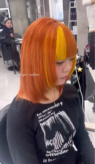ミディアム カラー ハイトーン/ゆるふわ 🧚𖥔ׁTOMO♡のヘアスタイル