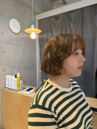 ミディアム 🌿朝5分でお洒落 パーマスタイル🌿のヘアスタイル