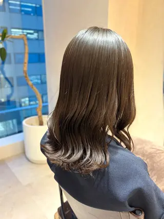 セミロング 菅原 渚のヘアスタイル