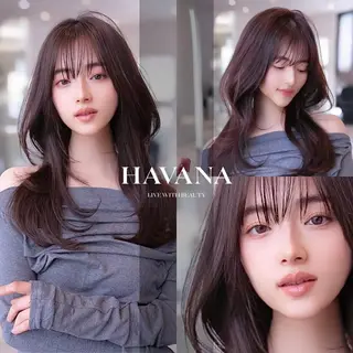 セミロング カラー HAVANA 渋谷のヘアスタイル