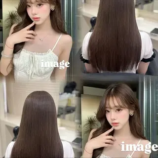 ロング カラー 🤍韓国大人っぽ ベージュMAI🤍のヘアスタイル