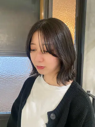 セミロング 美髪矯正/髪質改善 🫧山﨑　真歩🫧のヘアスタイル