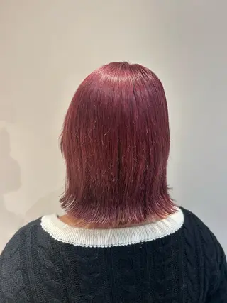 ミディアム カラー 大川 夏実のヘアスタイル