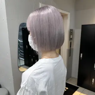 カラー ミディアム ♡韓国ヘア♡ ブリーチ✨ハイトーンのヘアスタイル