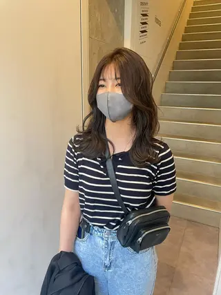 セミロング 久保田 千尋のヘアスタイル